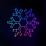 LED Floco de neve com mudança de cor