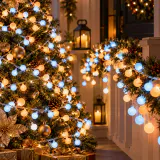 400 LED Luzes de bola foscas quentes e frias