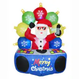 DJ inflável Papai Noel com música (180cm)