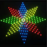 LED Luz Multicolor Estrela Net (180cm x 180cm)