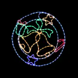 LED Grinalda de corda com sinos piscantes (79cm)