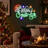 LED Sinal de Feliz Natal Neonflex (42cm x 62cm)