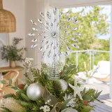 Ponteira de estrela radiante com pedrarias (23cm)