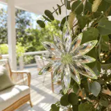 Ornamento de flor acrílica de menta (11.5cm)