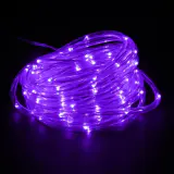 100 LED Luz de corda solar roxa (7m)