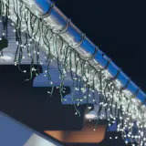240 LED Luzes de gelo brancas frias solares (7.8m)