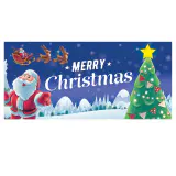 Painel natalino para porta de garagem (4 × 1,85 m)