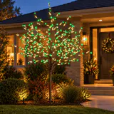 LED Árvore de flor verde-quente (2.5m)