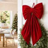 Arco Flocado Vermelho Escuro (96cm)
