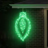 LED Remate de fio estrelado verde com gota