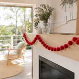 Guirlanda de frutas flocadas (90cm)