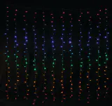 LED Luzes piscantes de cortina arco-íris conectáveis (1.8x1.8m)