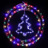 LED Motivo de anel de cristal com árvore