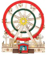 LED Roda gigante giratória de madeira sortido