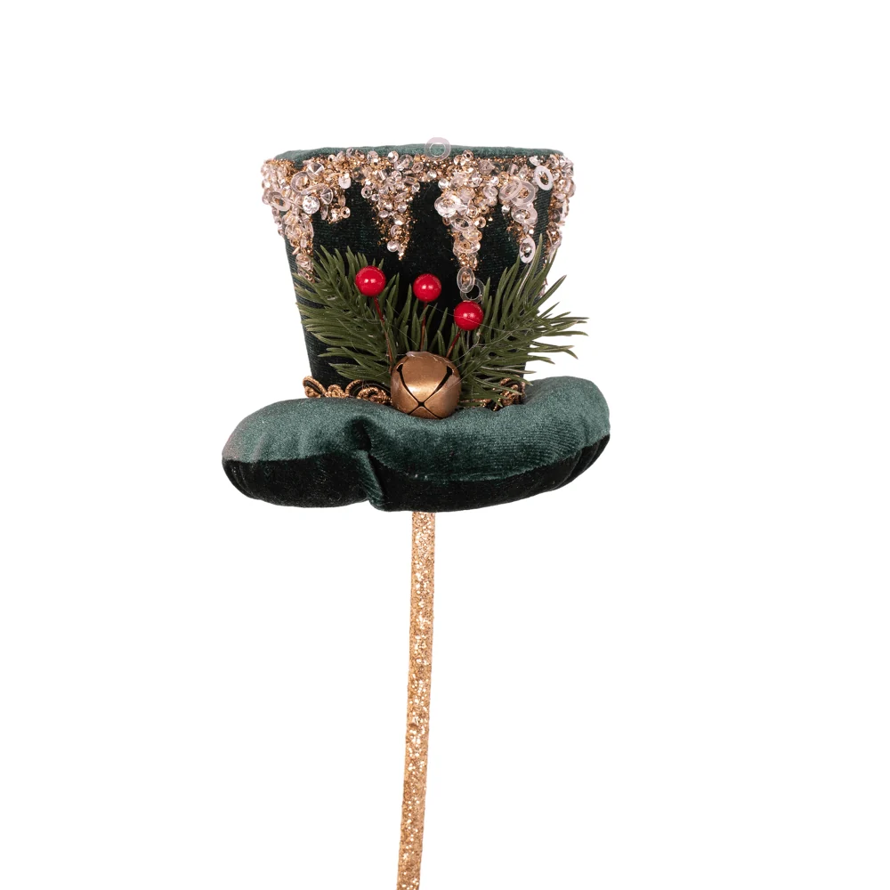 Escolha de chapéu vinho ou Esmeralda (28cm)